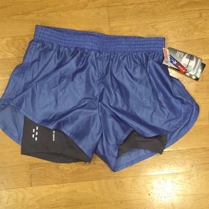NWT-blue champions shorts spandex